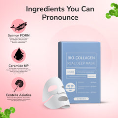 Bio-Collagen Deep Mask - Anti-Wrinkle Lifting Korean Mask for Deep Collagen Renewal