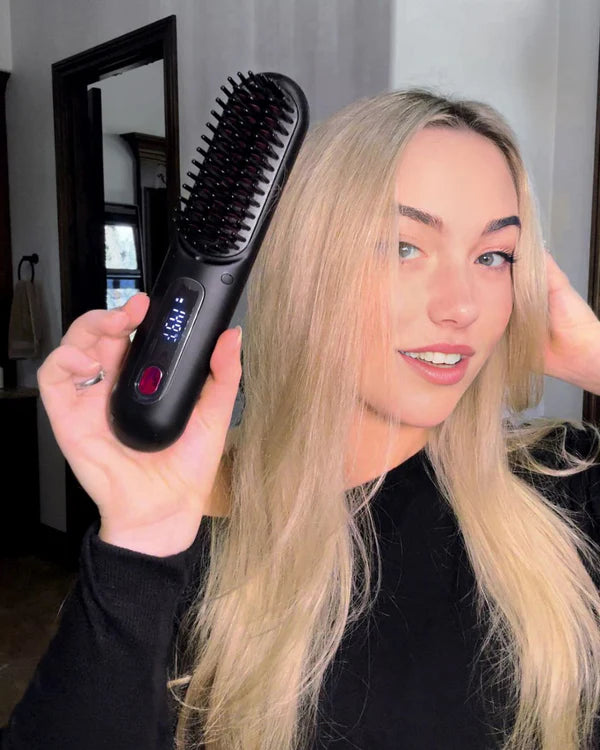 Instant Hair Style & Straightener Brush - Ultimate Hair Solution for Busy Lifestyles