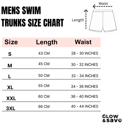 Mens Swim Trunks with Firm Pocket - Compression Liner