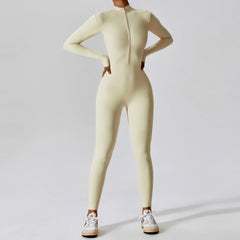 Women Slim-fit zipper Jumpsuit