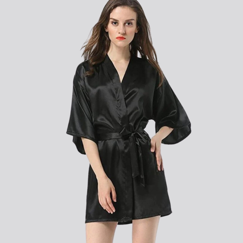 Premium Silk Beauty Robe For Women + Free Eye Mask