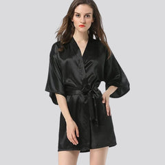 Premium Silk Beauty Robe For Women + Free Eye Mask