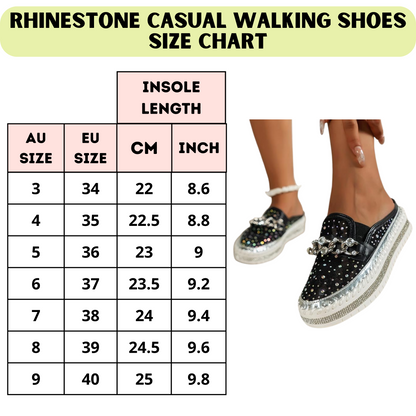 Shining Crystal Bowknot Flats Rhinestone Shoes