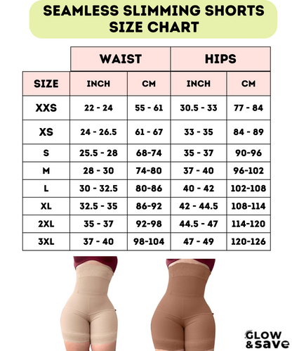 High Waist Fajas Seamless Slimming Shorts - Without Zipper & Hooks