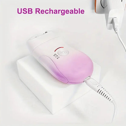 3-in-1 Rechargeable Painless Hair Epilator with Electric Tweezers for Legs and Arms