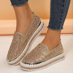 Women's Rhinestone Glitter slip-on Shoes