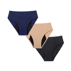 3- PACK of Seamless Period Underwear for Women - Ultimate Leakproof Protection, All-Day Confidence