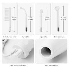 4-in-1 High Frequency Electrode Wand for Acne Spot Removal, Anti-Wrinkle Skin and Hair Care