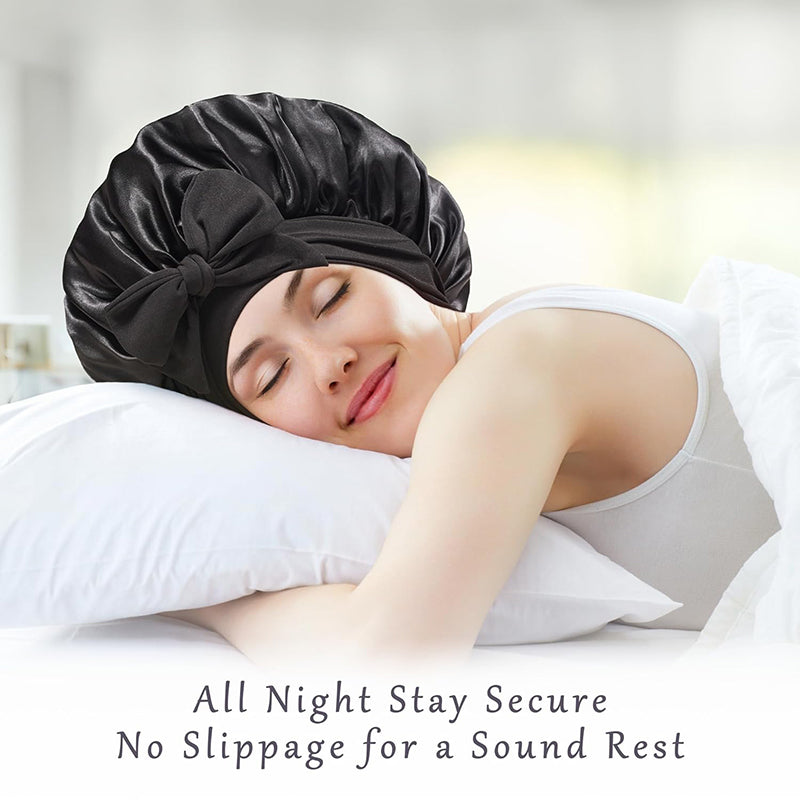 All-Night Silk Bonnet - Stays On All Night Guaranteed