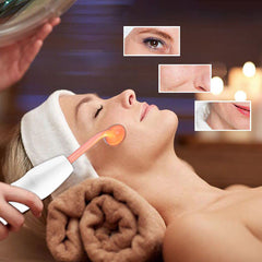 4-in-1 High Frequency Electrode Wand for Acne Spot Removal, Anti-Wrinkle Skin and Hair Care