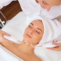 4-in-1 High Frequency Electrode Wand for Acne Spot Removal, Anti-Wrinkle Skin and Hair Care