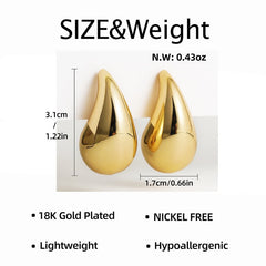 Drop Bliss Earrings - Comes in as a Pair for Both Ears