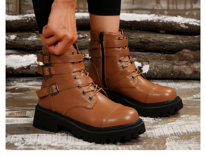 Women's Rugged Style Boots – Added Height, Maximum Comfort