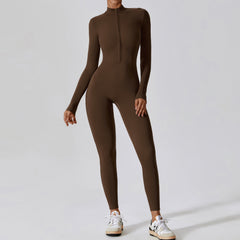 Women Slim-fit zipper Jumpsuit