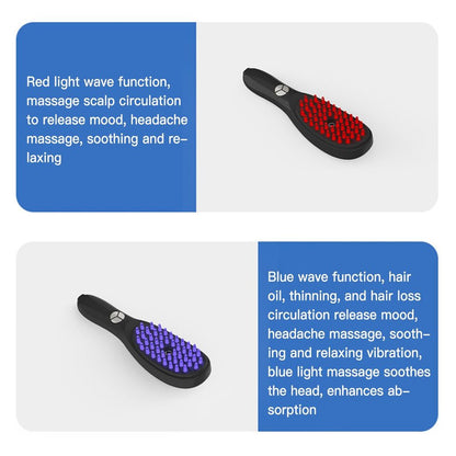 Scalp Massager Spray Brush - Advandced Red & Blue Light Technology