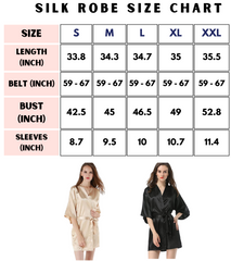 Premium Silk Beauty Robe For Women + Free Eye Mask