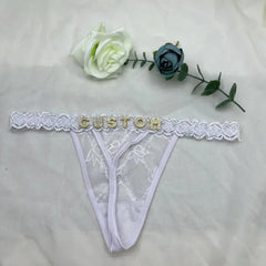 Personalized Lace Thongs & Strings for your Girlfriend or Wife