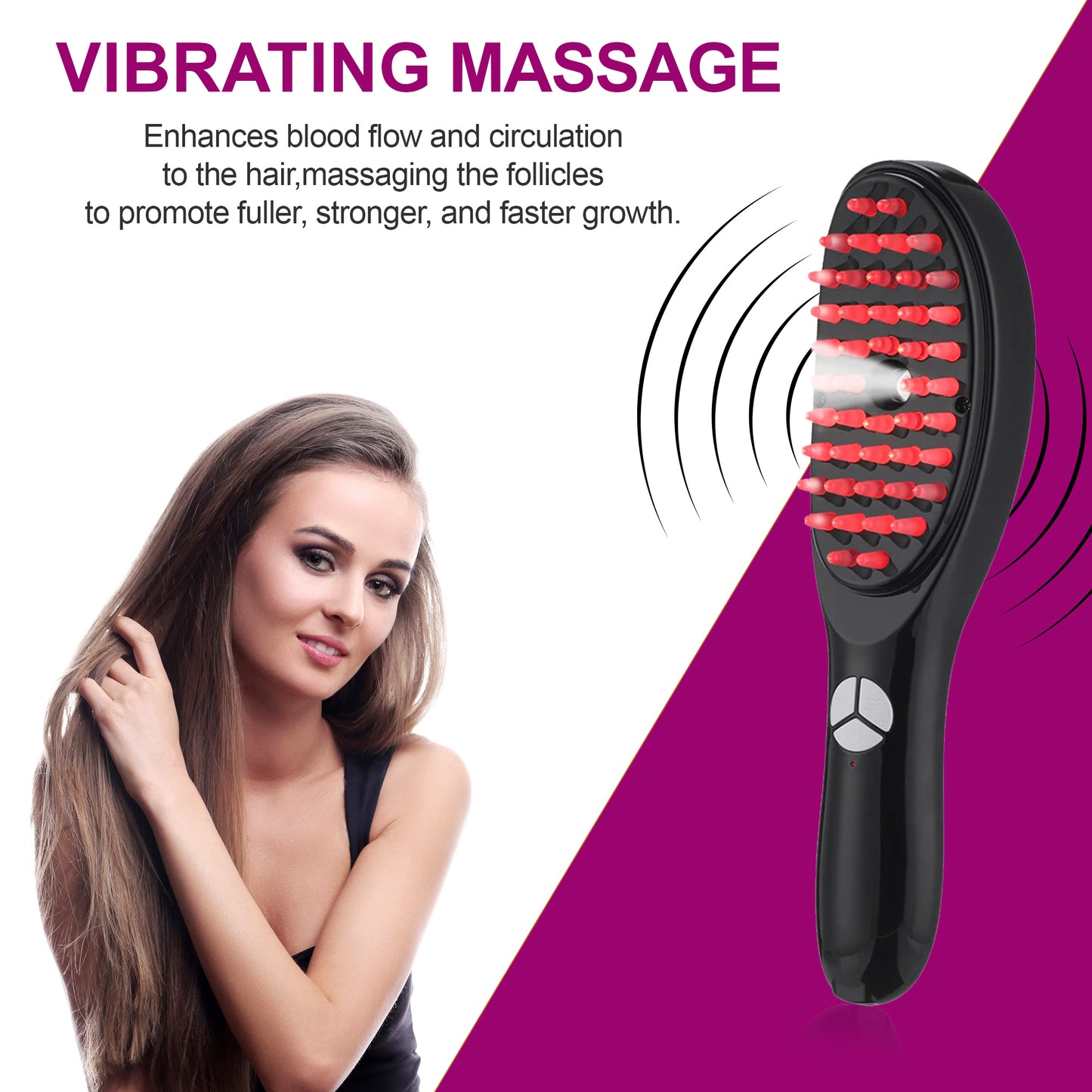 Scalp Massager Spray Brush - First Science-Backed Brush