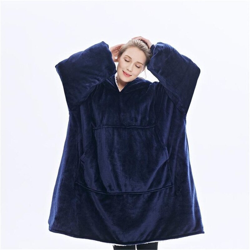 Reversible Hoodie Blanket- One Size Fits All