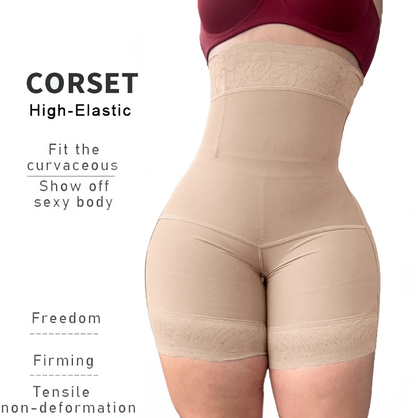 High Waist Fajas Seamless Slimming Shorts - Without Zipper & Hooks